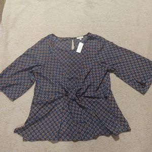 DressBarn Chenault 2x 3/4 length sleeve blouse